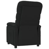 Fauteuil électrique de massage Noir Tissu