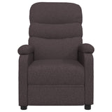 Fauteuil électrique de massage Marron foncé Tissu