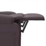 Fauteuil électrique de massage Marron foncé Tissu