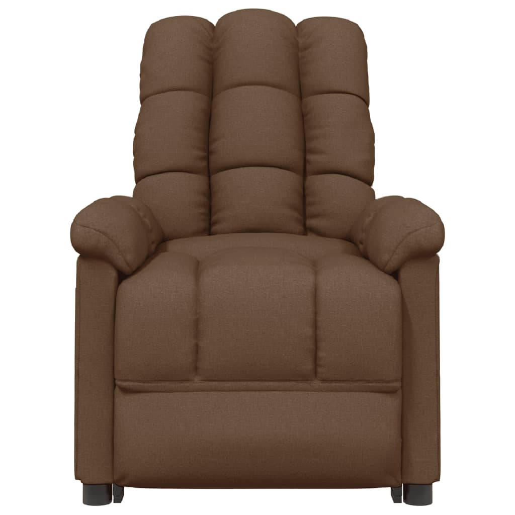 Fauteuil inclinable électrique Marron Tissu
