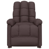 Fauteuil inclinable électrique Marron foncé Tissu