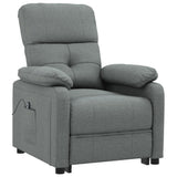 Fauteuil inclinable électrique Gris foncé Tissu