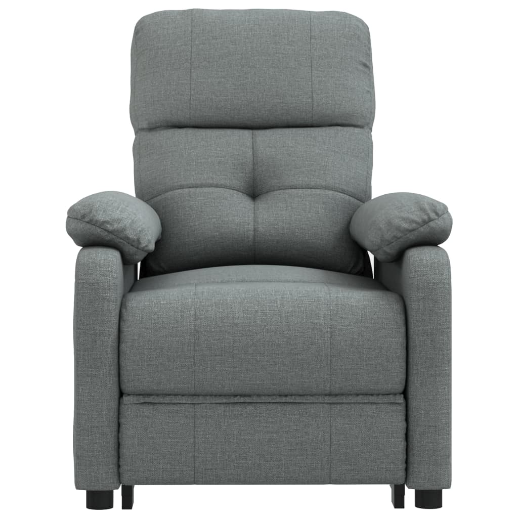 Fauteuil inclinable électrique Gris foncé Tissu