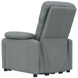Fauteuil inclinable électrique Gris foncé Tissu