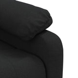 Fauteuil inclinable électrique Noir Tissu