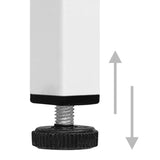 Commode Blanc 80x35x101,5 cm Acier