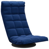 Chaise de sol pivotante Bleu Velours