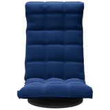 Chaise de sol pivotante Bleu Velours