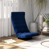 Chaise de sol pivotante Bleu Velours
