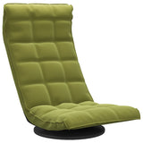 Chaise de sol pivotante Vert clair Velours