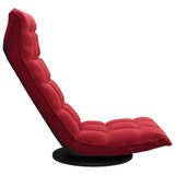 Chaise de sol pivotante Rouge bordeaux Velours