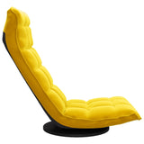 Chaise de sol pivotante Jaune Velours