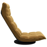 Chaise de sol pivotante Marron Velours