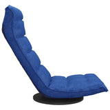 Chaise de sol pivotante Bleu Tissu