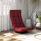 Chaise de sol pivotante Rouge bordeaux Tissu