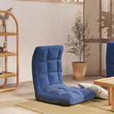 Chaise pliable de sol Bleu Tissu