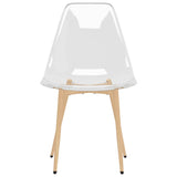 Chaises à manger lot de 2 Transparent PET