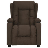 Fauteuil inclinable Marron foncé Tissu