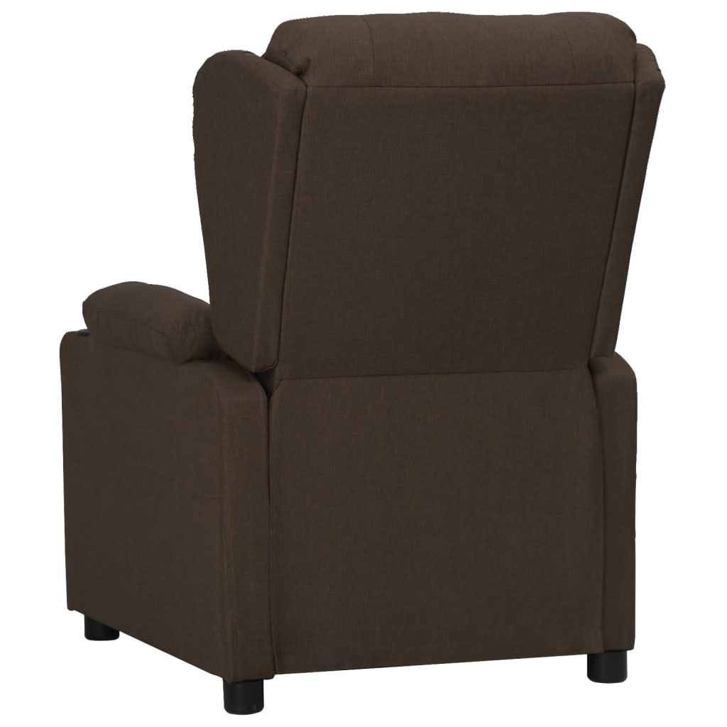 Fauteuil inclinable Marron foncé Tissu
