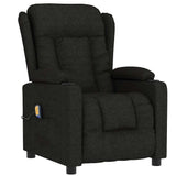 Fauteuil de massage Noir Tissu