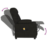 Fauteuil de massage Noir Tissu