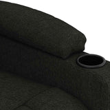 Fauteuil de massage Noir Tissu