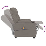 Fauteuil de massage Taupe Tissu