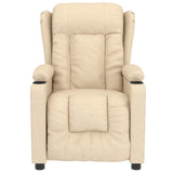 Fauteuil de massage Crème Tissu