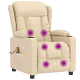 Fauteuil de massage Crème Tissu