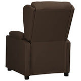 Fauteuil inclinable Marron Similicuir