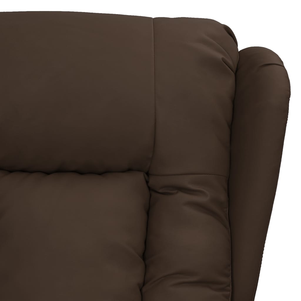 Fauteuil inclinable Marron Similicuir