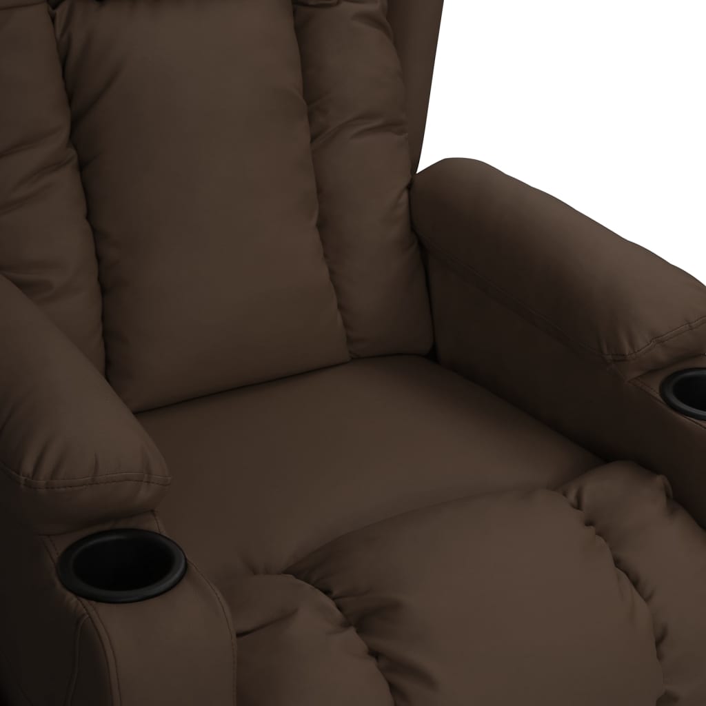 Fauteuil inclinable Marron Similicuir