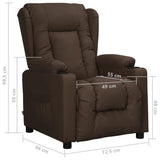 Fauteuil inclinable Marron Similicuir