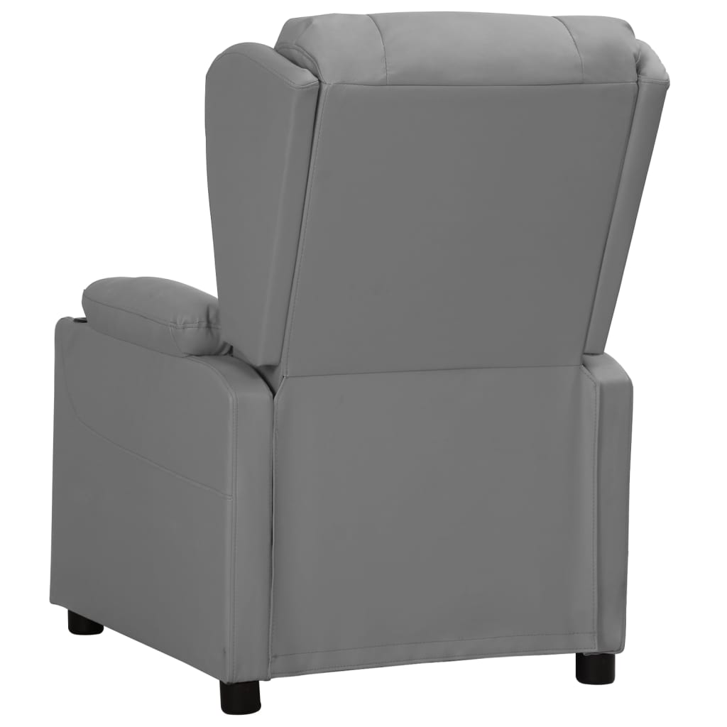 Fauteuil inclinable Gris Similicuir