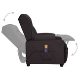Fauteuil de massage Noir Similicuir
