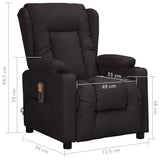 Fauteuil de massage Noir Similicuir