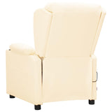 Fauteuil de massage Crème Similicuir