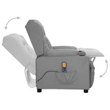 Fauteuil de massage Gris Similicuir