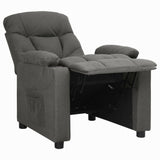 Fauteuil inclinable Gris foncé Tissu
