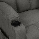 Fauteuil inclinable Gris foncé Tissu