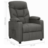 Fauteuil inclinable Gris foncé Tissu