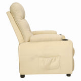 Fauteuil inclinable Crème Tissu