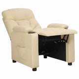 Fauteuil inclinable Crème Tissu