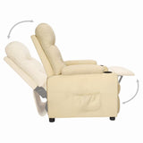 Fauteuil inclinable Crème Tissu