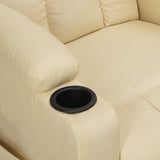 Fauteuil inclinable Crème Tissu