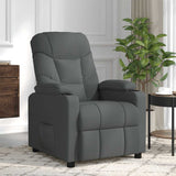 Fauteuil de massage Gris foncé Tissu