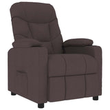 Fauteuil de massage Marron foncé Tissu