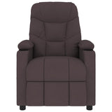 Fauteuil de massage Marron foncé Tissu