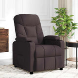 Fauteuil de massage Marron foncé Tissu