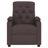 Fauteuil inclinable Marron foncé Tissu